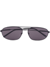 Saint Laurent Sl 561 Edgy Pilot-frame Sunglasses In Schwarz