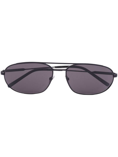 Saint Laurent Sl 561 Edgy Pilot-frame Sunglasses In Schwarz