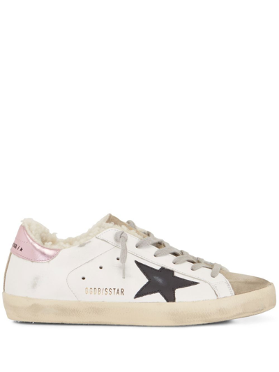 Golden Goose Lace-up Low-top Sneakers In White
