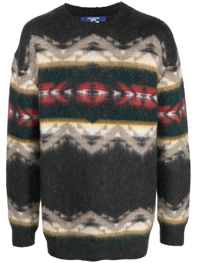 JUNYA WATANABE INTARSIA-KNIT OVERSIZE JUMPER