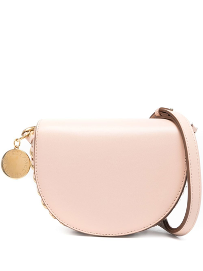 Stella Mccartney Small Frayme Flap Shoulder Bag In Pink