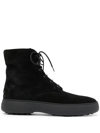 Tod's W. G. Heritage Ankle Boots In Schwarz