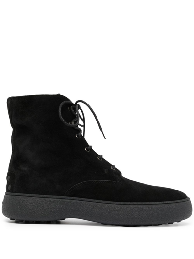 Tod's W. G. Heritage Ankle Boots In Black