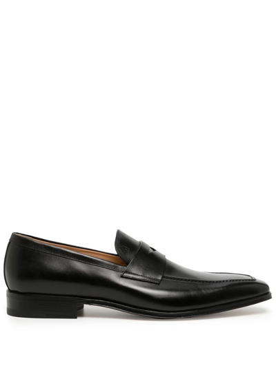 Moreschi Sofia Leather Loafers In Schwarz