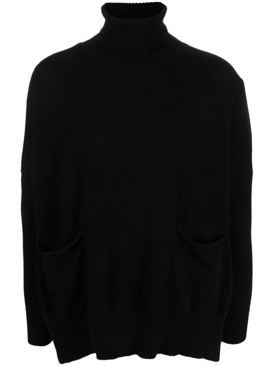 Ma'ry'ya Roll-neck Alpaca-wool Sweater In Black
