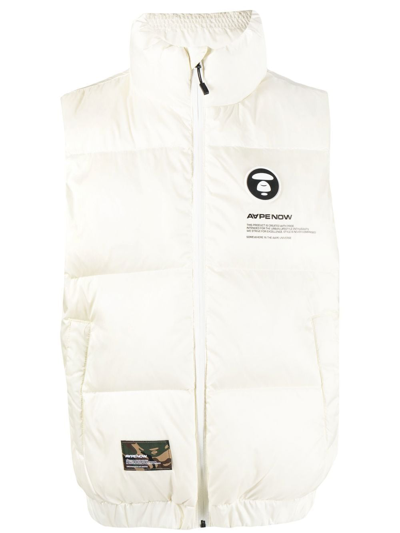 Aape By A Bathing Ape Logo-patch Padded Gilet In Multicolour