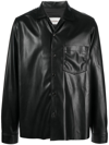 NANUSHKA COATED-FINISH SHIRT JACKET