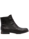 Camper Bowie Lace-up Ankle Boots In Schwarz