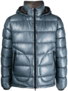 Herno 7 Den Bomber Jacket In Blau