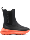 Calvin Klein Chunky Runner Ankle Boots In Schwarz
