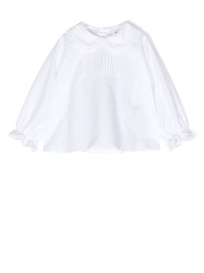 Douuod Babies' Peter-pan Collar Blouse In Bianco