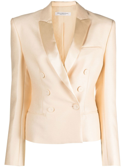 Philosophy Di Lorenzo Serafini Double-breasted Blazer In Blush