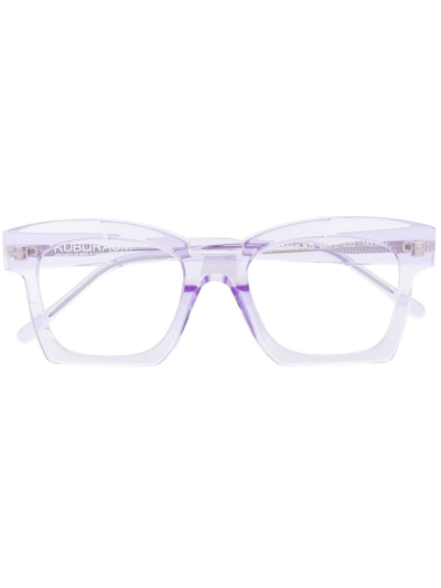 Kuboraum Oversized Square-frame Glasses In Violett