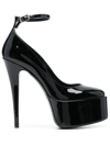 Paris Texas 150mm Patent-leather Platform Pumps In Black