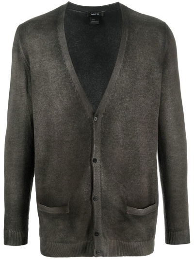 Avant Toi Cashmere Washed Cardigan In Grün