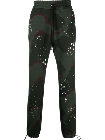 Amiri Camouflage-print Track Pants In Grün