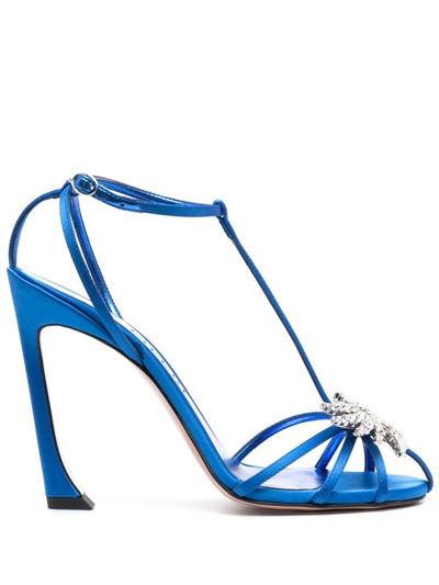 Piferi Maggio Ankle-strap Detail 120mm Sandals In Blue
