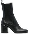 Laurence Dacade Block-heel Calf-leather Boots In Black