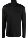 Vtmnts Roll-neck Long-sleeve Top In Schwarz