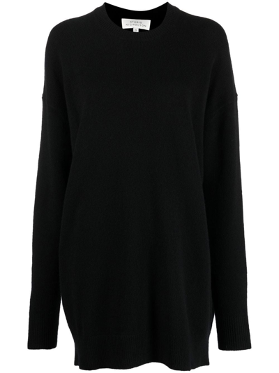 Studio Nicholson Long-length Lambswool Jumper In Schwarz