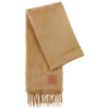 Loewe Mohair-blend Scarf In Camel