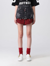 Dsquared2 Black Denim Mini Skirt Black Dsquared Donna 44 In Black