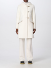 Fay Ivory White Virgin Wool Blend Virginia Coat In White