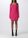 MOSCHINO COUTURE DRESS MOSCHINO COUTURE WOMAN COLOR FUCHSIA,D51779007