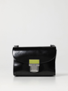 Msgm Mini Clic Bag In Black