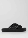 Fendi Ff Logo-embossed Slide Sandals In Black