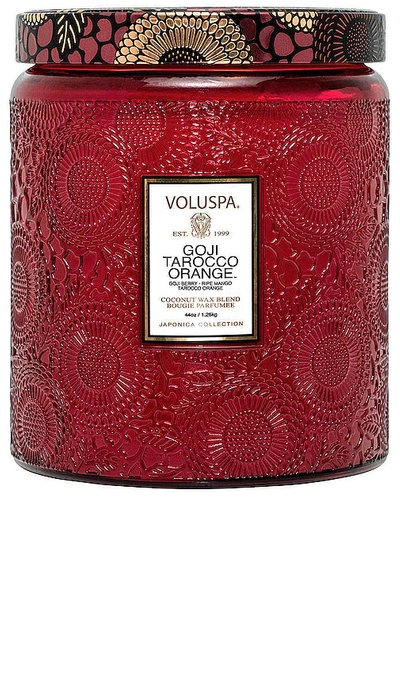 Voluspa Goji Tarocco Orange Luxe Jar Candle