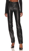 Good American Better Than Leather Faux Leather Good Icon Pants In Black001