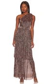 Sabina Musayev X Revolve Terina Gown In Bronze
