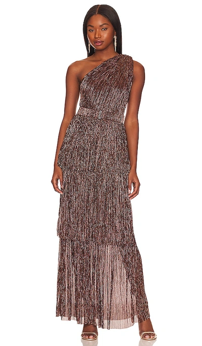 Sabina Musayev X Revolve Terina Gown In Bronze