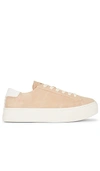 Soludos Ibizia Metallic Low-top Platform Sneakers In Sand
