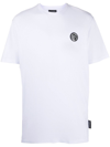 Plein Sport Ss Statement Logo-patch T-shirt In White
