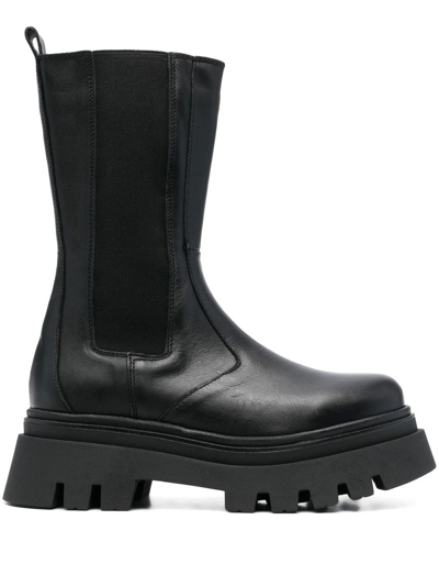 Alohas All Rounder Leather Ankle Boots In Black