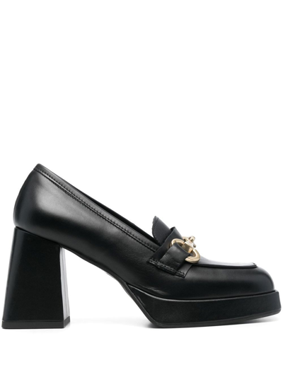 Vamsko Edith 90mm Leather Loafers In Schwarz