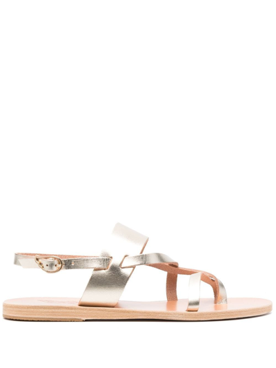 Ancient Greek Sandals Alethea Metallic-effect Sandals In Gold