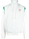 Casablanca Perforated Panelled Track Jacket In Weiss