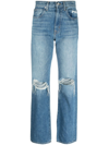 Slvrlake London High-rise Straight-leg Jeans In Blue