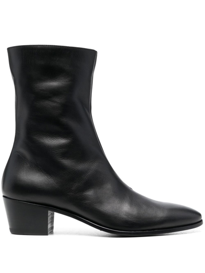 Rhude Pointed Ankle Boots In Schwarz