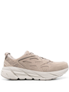 Hoka One One Clifton L Panelled Sneakers In Simply Taupe