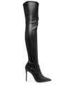 Casadei Julia 115mm Knee-high Boots In Black