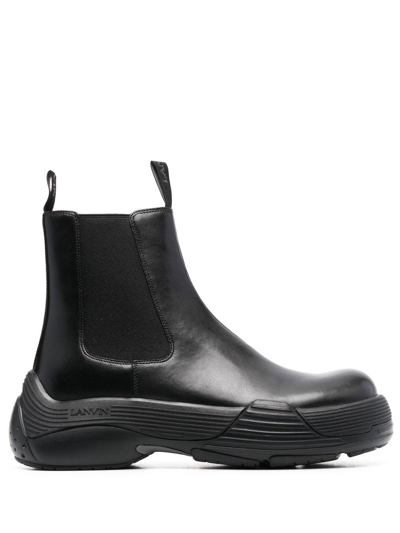Lanvin Fm Boots Bosi07 Calf H22 In Black