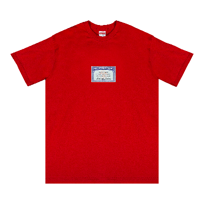 Pre-owned Supreme Social Tee 'red'