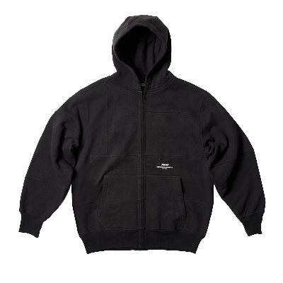 Pre-owned Palace X Engineered Garments Heavy Patchwork Zip Hood 'black'