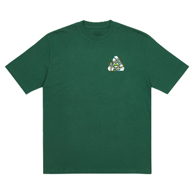 Pre-owned Palace Tri-atom T-shirt 'green'