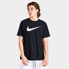 Nike Sportswear Icon Swoosh T-shirt In Black/white