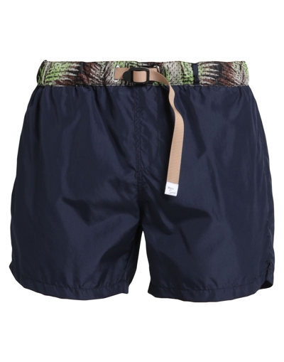 White Sand Swim Trunks In Blue